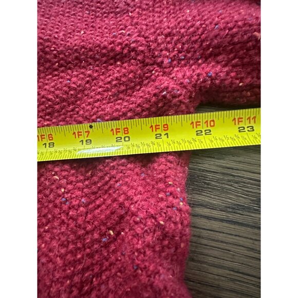 Orvis Men's Large Red Wool Blend Half Zip Sweater - Picture 5 of 9